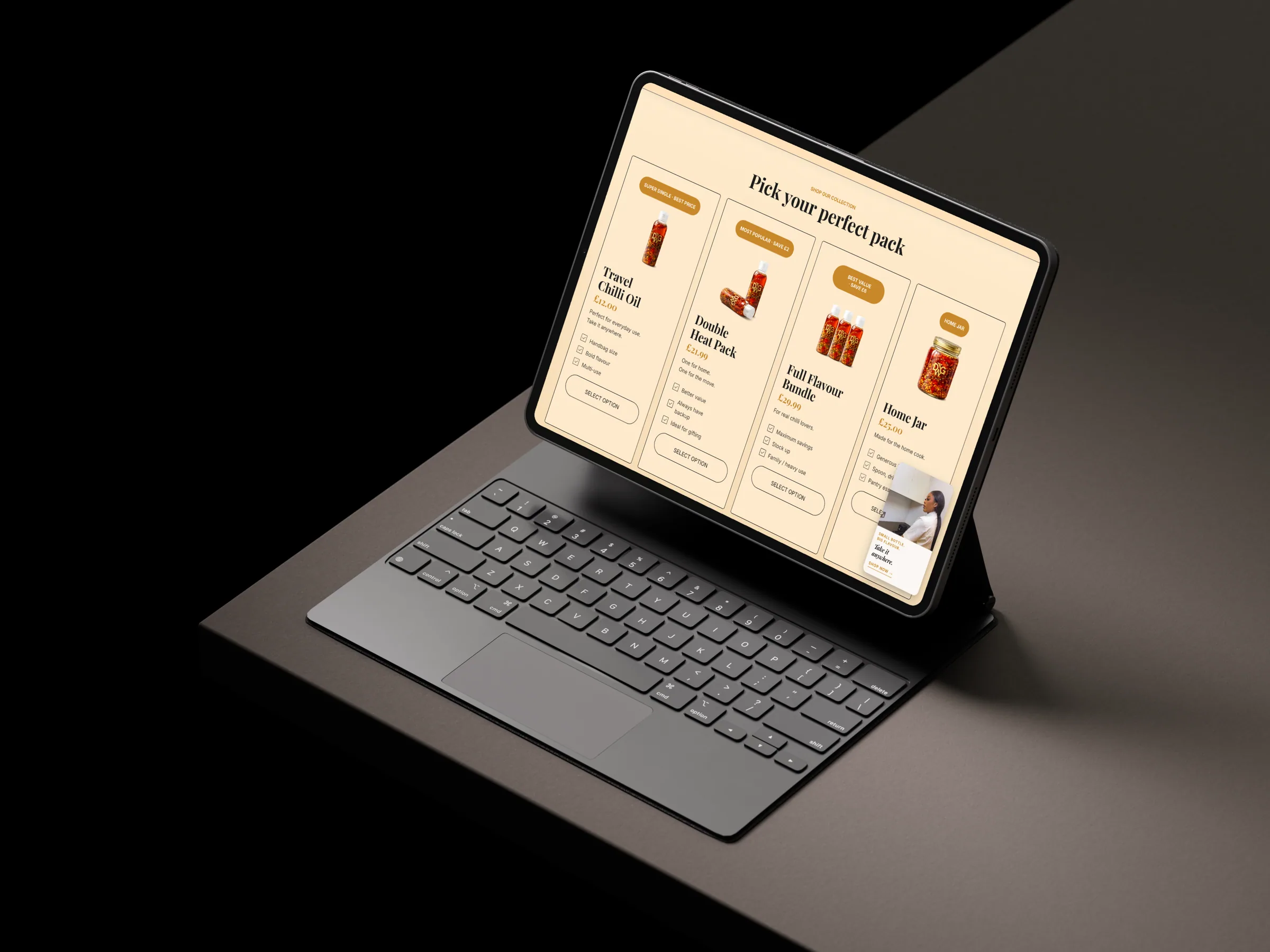 Dining With Gold — Tablet, polished.